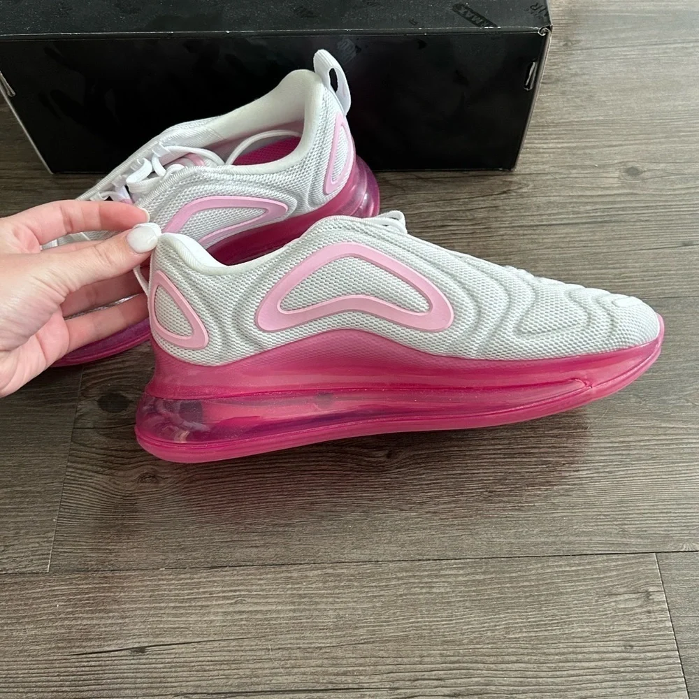 Nike Air Max 720 White Pink Rise Laser Fuchsia Airmax